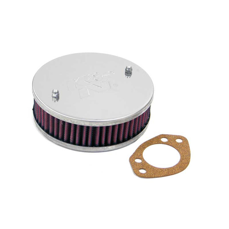 K&N, Sportluftfilter rund passend für SU/SU Hitachi 1.75 H6/HS6, versetzte Bohrung, Montagehöhe 47mm (56-9132), Rot