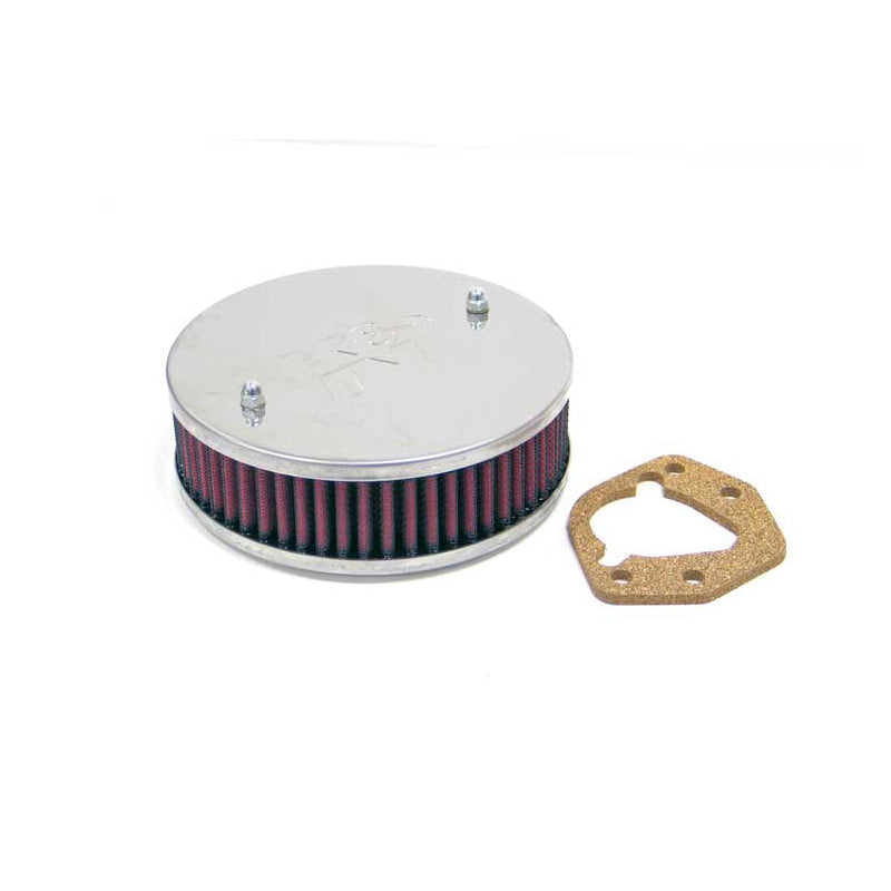 K&N, Sportluftfilter rund passend für Stromberg 175-CD, Durchmesser 150 mm, Montagehöhe 45mm (56-9355), Baumwolle, Rot