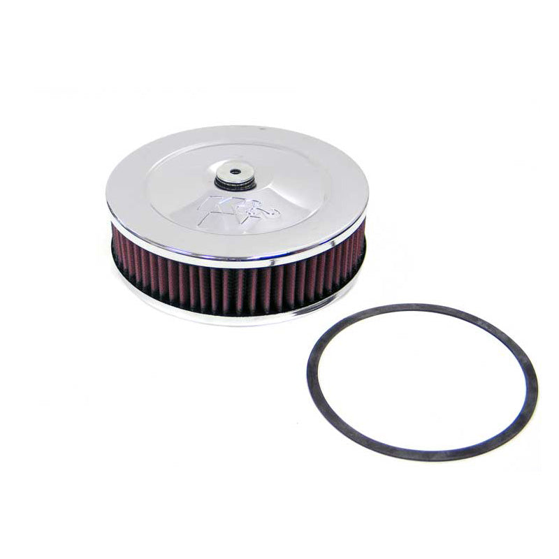 K&N Round Air Filter Assembly - 130mm flange, 178mm diameter, 74mm height (60-1320)