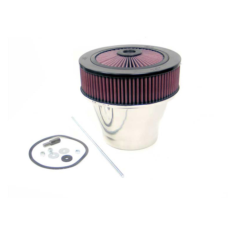 K&N, X-Stream Top Assembly, 130mm flange, 203mm indvendig diameter, 210mm højde - Velocity Stack (66-3160)