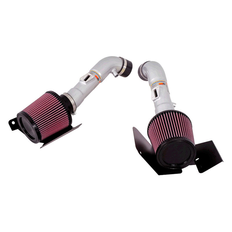 K&N, Typhoon Kit passend für Nissan 350Z V6-3.5L 2007-2008 - Silber (69-7071TS), Baumwolle, Rot
