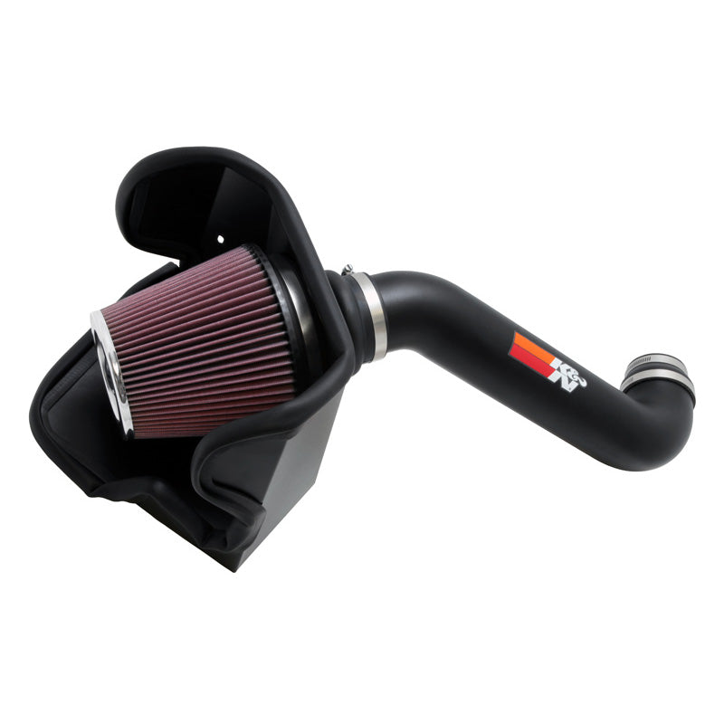 K&N, High Performance Luftindtag, Textured Black, passer til Jeep Liberty & Dodge Nitro 3.7L V6 (2010-2012)