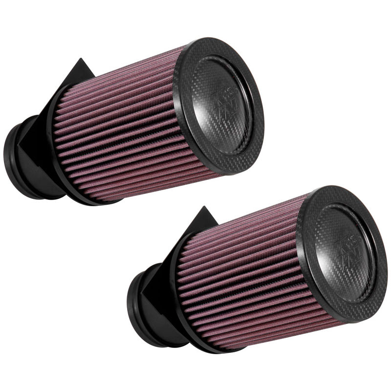 K&N Panelfilter, passer til Audi R8 5.2 V10 (Automatic) 2014-2015 / R8 5.2 V10 2017- & Lamborghini Huracan 5.2 V10 2015- (set of 2) (E-0658)