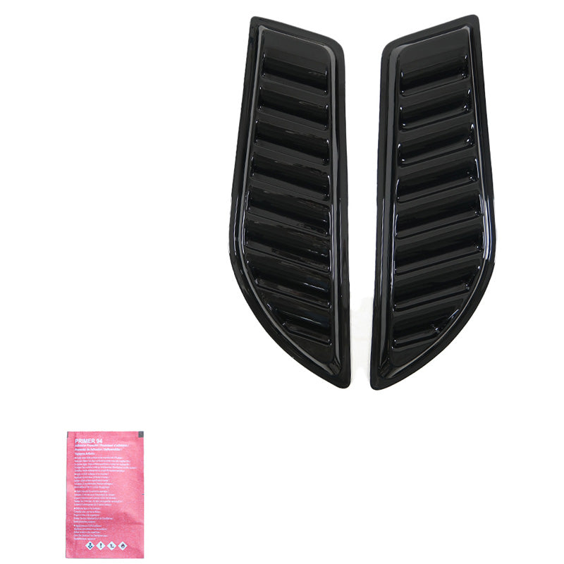 OneWay, Bonnet Air Vents, Gloss Black, Universel til 4x4 Pick-Up, 2 stk.