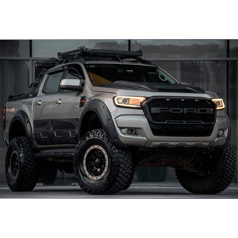 OneWay, Sidekofangere, Mat Sort, Passer til Ford Ranger T6/T7/T8 (2012-2022), 6-delt sæt