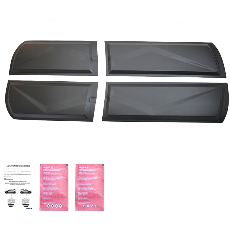 OneWay, Karrosseribeskyttelse, Mat sort, passer til Nissan Navara D40 (2005-2010)