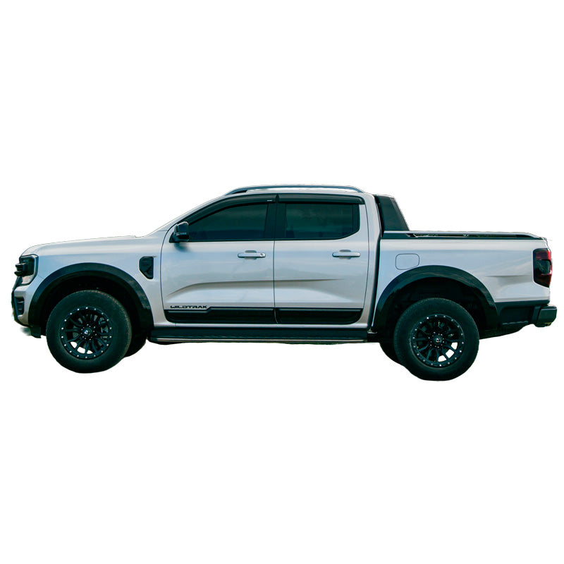 OneWay, Sideskørter, ABS plast, Mat Sort, Passer til Ford Ranger T9 (2022-) – 4 dele