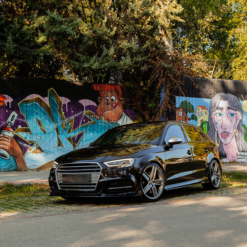 OneWay, Komplet Body Kit, Gloss Black, passer til Audi S3 Sportback 8V Facelift (2016-2020)