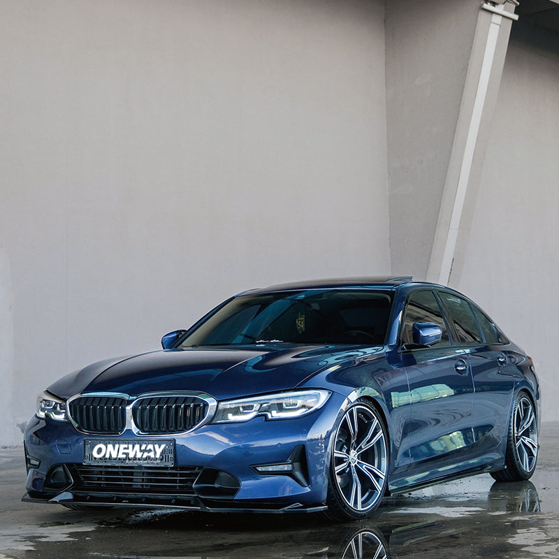 OneWay, Komplet body kit, Blank sort, passer til BMW 3-Serie G20 Sedan Sport Line (2018-2022)