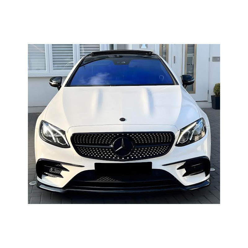 OneWay, Frontspoiler, Glossy sort, Passer til Mercedes E-Class E63 AMG S213/W213 (2017-2021)
