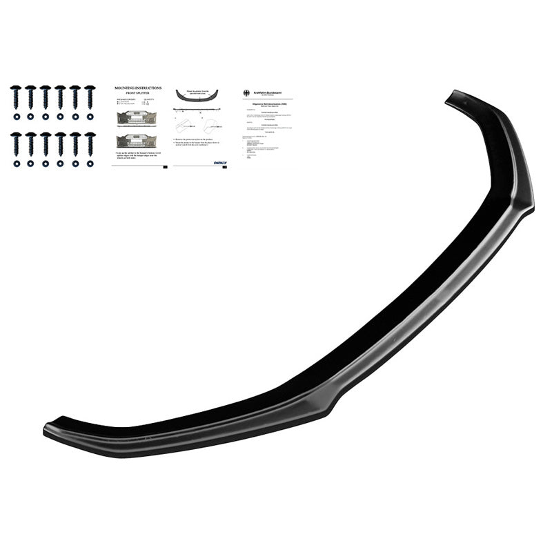 OneWay, Frontspoiler, Glossy Sort, Passer til Audi A5 S-Line/S5 F5 Coupe/Sportback 2017-2019