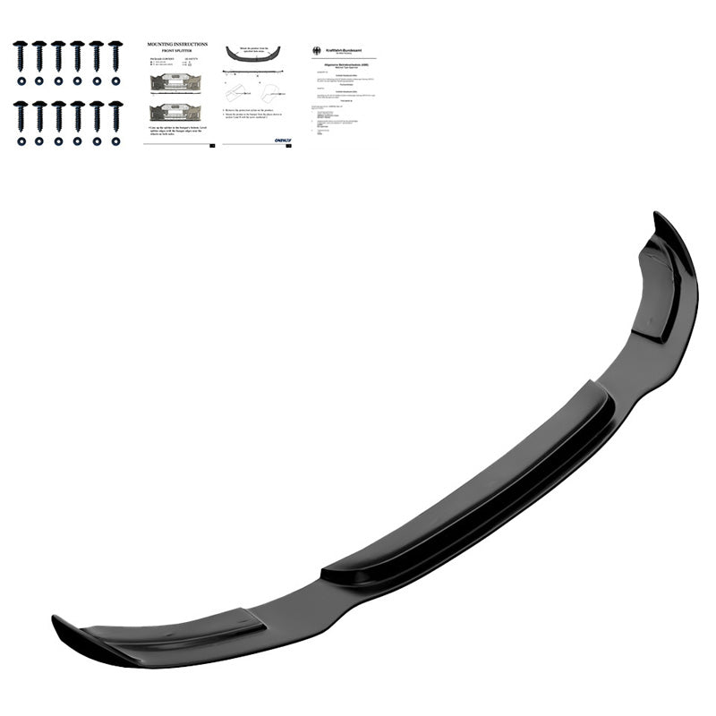 OneWay, Frontspoiler, Glossy Sort, Passer til BMW 3-Series F34 GT 335i M-Pack (2012-2017)