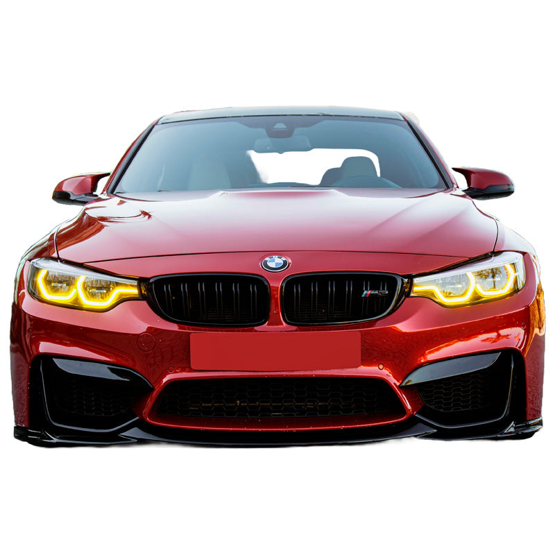 OneWay, Front Flaps, Glanssort, Passer til BMW M3 F80 (2014-2018) & M4 F82 (2014-2021) – 4 dele