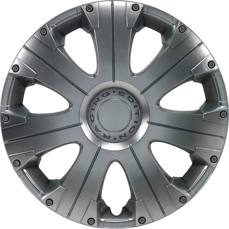 AutoStyle, Hjulkapsler, 4stk, Racing 15-tommer silver