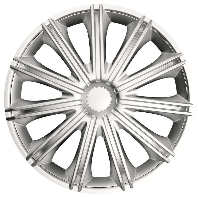 AutoStyle, Hjulkapsler, 4stk, Nero 16-tommer silver