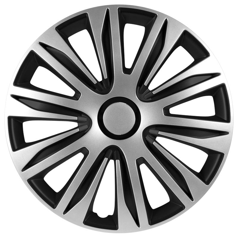 AutoStyle, Hjulkapsler, 4stk, Nardo 16-tommer silver/black