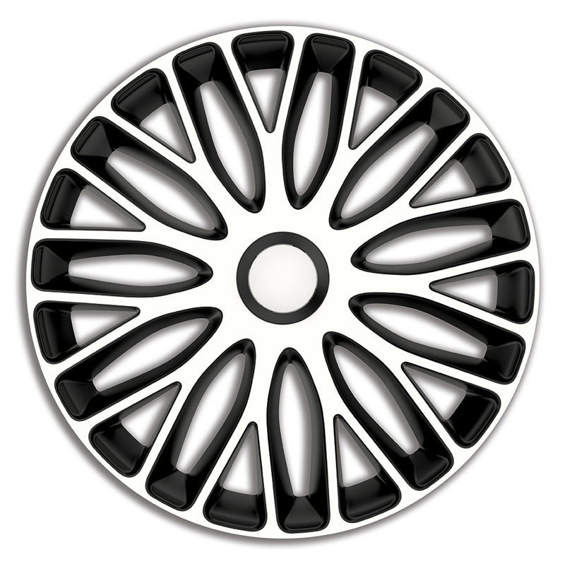 AutoStyle, Hjulkapsler, 4stk, Mugello 14-tommer white/black