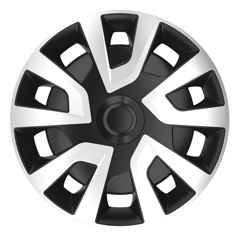 AutoStyle, Hjulkapsler, 4stk, Revo-VAN 16-tommer silver/black (spherical)