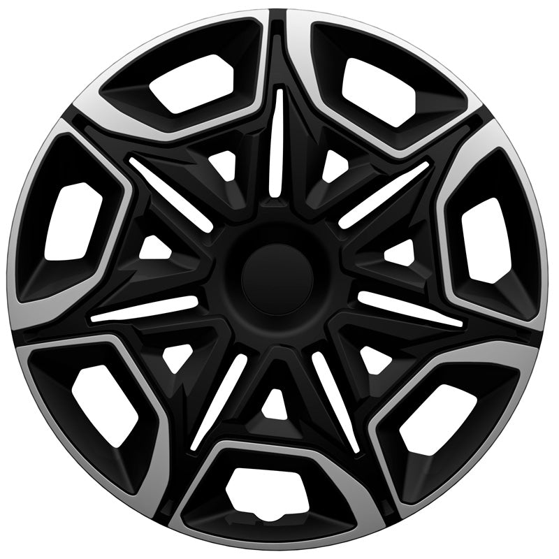 AutoStyle, Hjulkapsler, 4stk, Varido 14-tommer silver/black