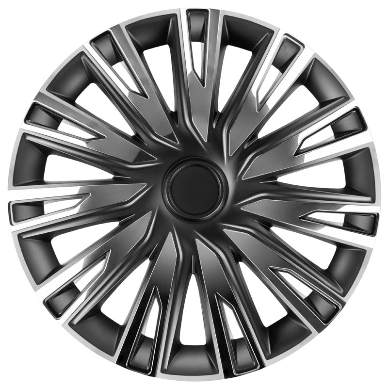 AutoStyle, Hjulkapsler, 4stk, Copra 15-tommer chrome/black