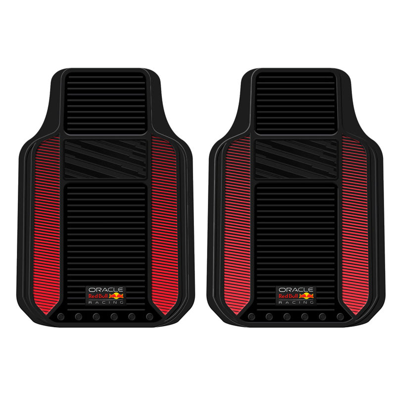 Red Bull Racing, tappetini universali per auto Heavy Duty - confezione da 2 - nero/rosso