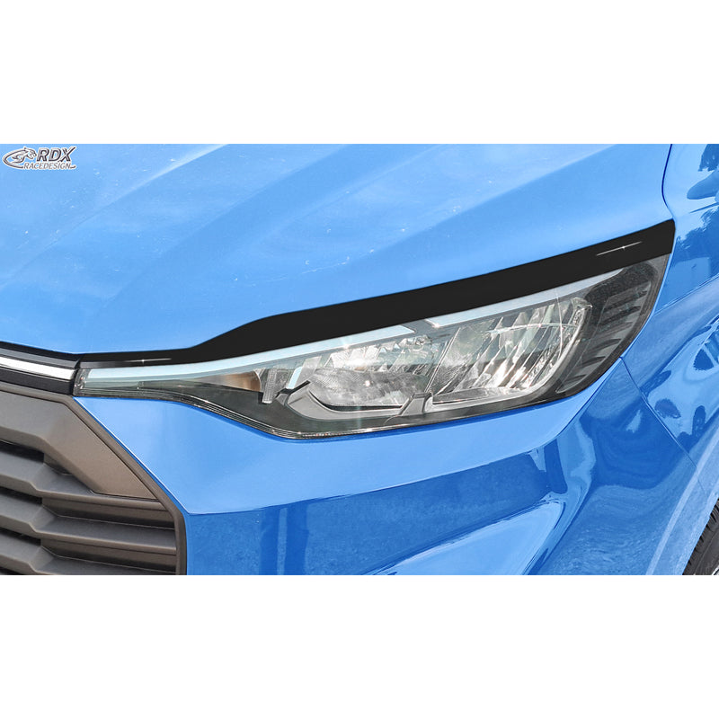 RDX, Øjenskygge, ABS Blank Sort, passer til Ford Transit Custom & Tourneo Custom (V710) (2023-)