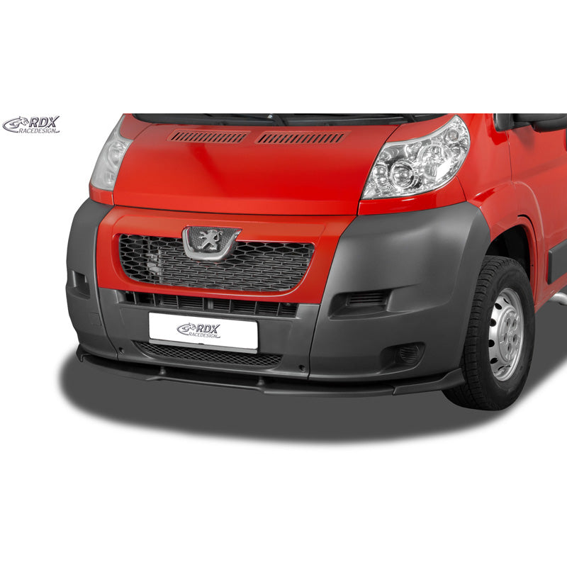 RDX, Frontspoiler Vario-X, passer til Peugeot Boxer / Fiat Ducato / Citroën Jumper (2006-2014) (uden skærmforstørrer), PUR