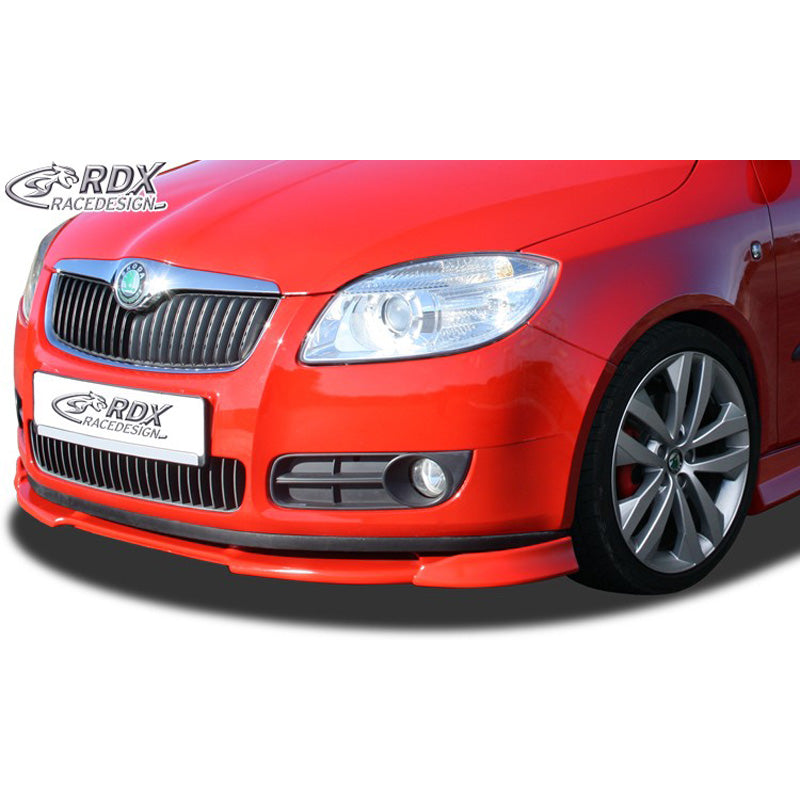 RDX Racedesign, Frontspoiler Vario-X, Passer til Skoda Fabia II 5J (2007-2010) og Roomster, Ubehandlet PU