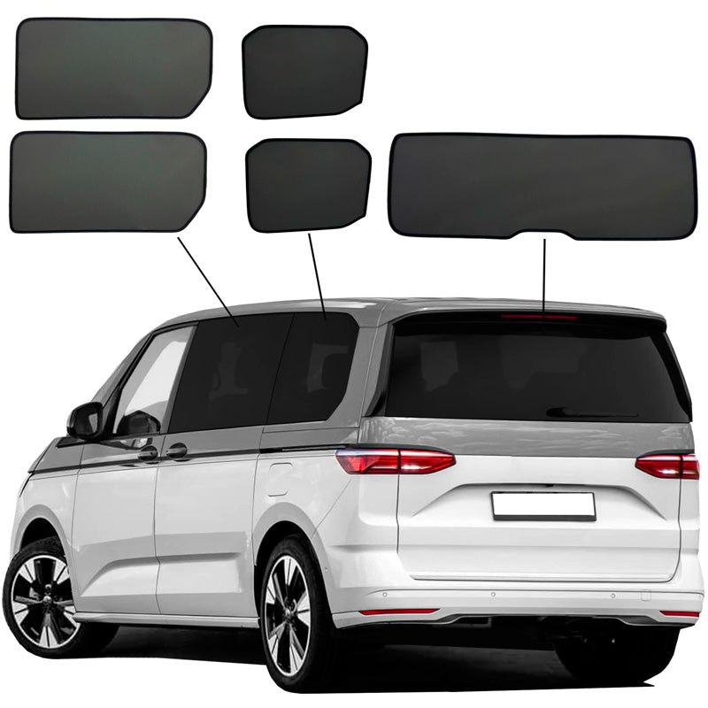 SunClip, Solgardin & Solbeskyttelse, passer til Volkswagen Multivan T7 (2021-), uden skydedøre