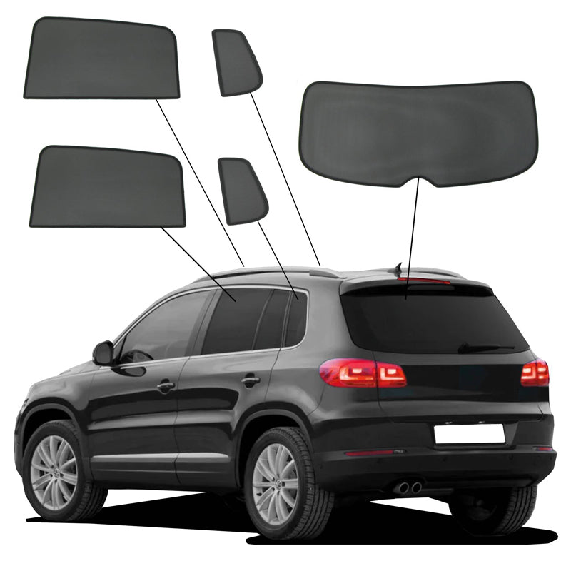SunClip, Solgardin & Solbeskyttelse, passer til Volkswagen Tiguan (5N) (2007-2016)