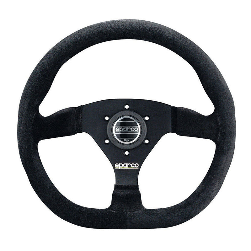 Sparco, Sport Ratlænder L360 - Sort Suede - Diameter 330mm