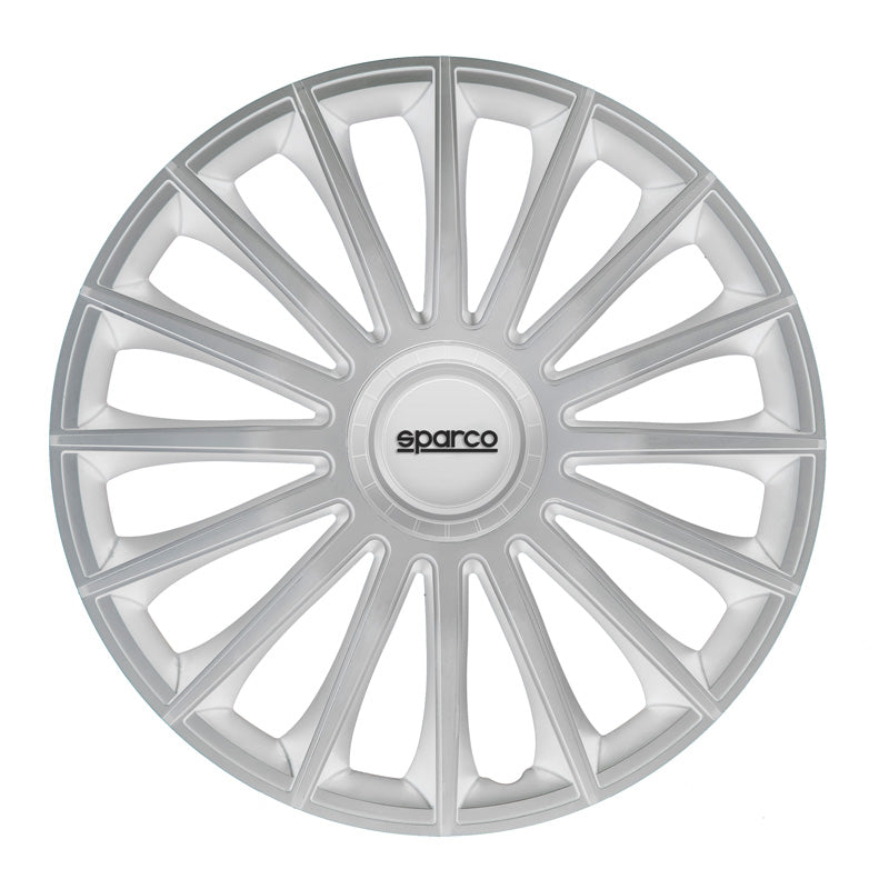 Sparco, copricerchi, 4 pz., Treviso - 13 pollici - argento