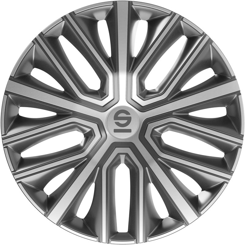 Sparco, Hjulkapsler, Modena, 14-tommer, Grå/Sølv, 4 stk