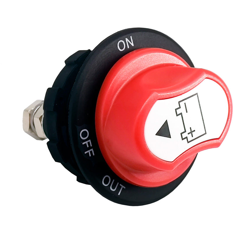 Simoni Racing, Afbryder, Rød, 12-32V/100Amp