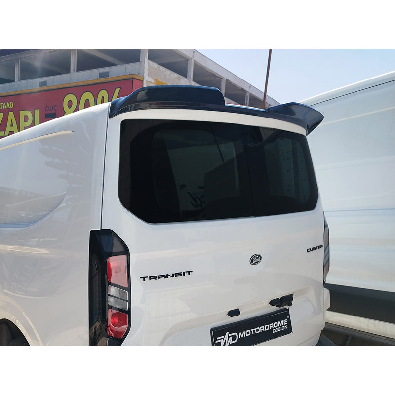 Motordrome, Tagspoiler, Polyuretan, passer til Ford Transit Custom (V710) (2023-) & Volkswagen Transporter T7 (2024-) (med bagklap)