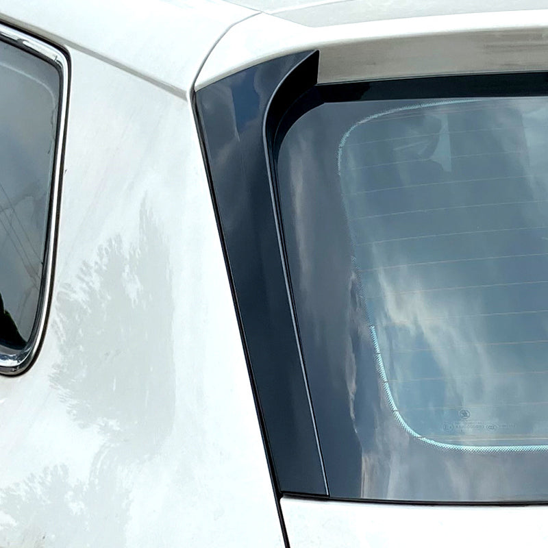 AutoStyle, zijspoilers voor de achterruit, glanzend zwart, past op Skoda Kodiaq (NS7) 2017-2024, set van 2 stuks