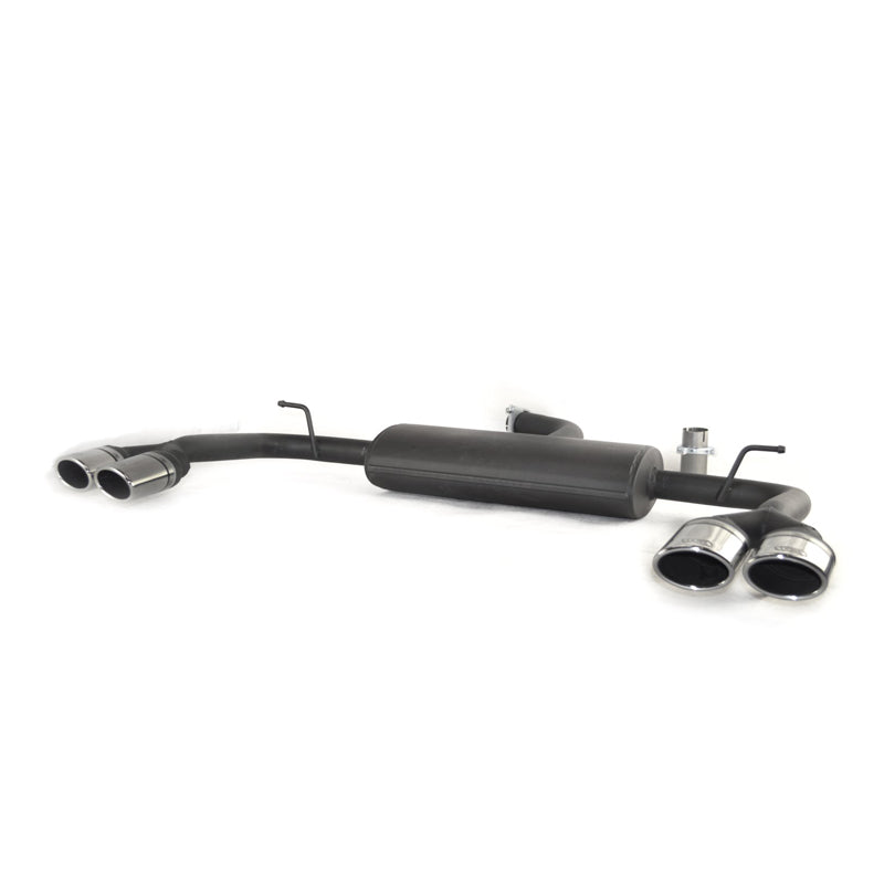 Ulter Sport, Dobbelt sportsudstødning, 2x 95x65mm, Passer til Audi A3 (8V) Sedan 1.8TSi 132kW (2013-), S3/S-Line bagkofanger