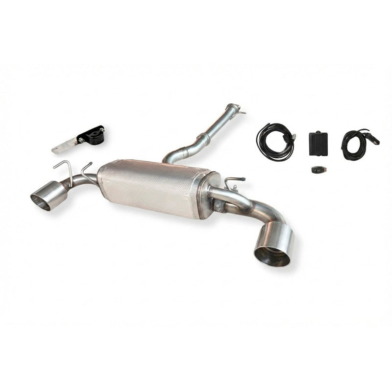 Ulter Sport, Sportudstødning, Dobbelt rustfrit stål, passer til Toyota GR Yaris Mk2 (2024-) 206kW 2x115mm Satin Finish