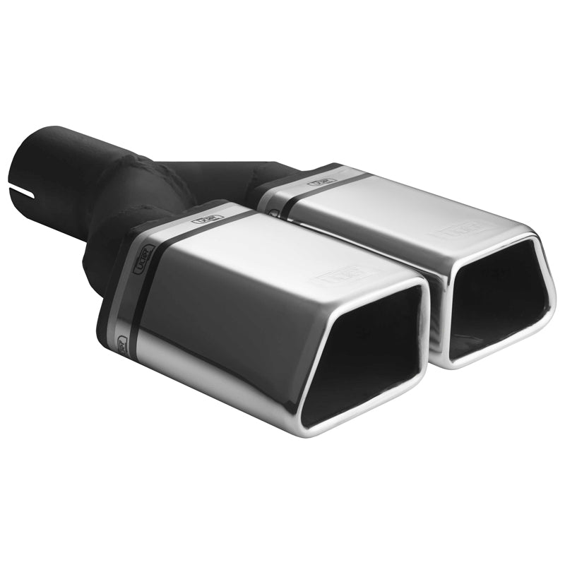 Ulter Sport, Endrohr - Doppel Trapez 86x54mm - Länge 200mm - Montage ->50mm - Edelstahl, Inox